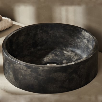 Νιπτήρας Χειροποίητος Essenza anthracite Ø40 cm 